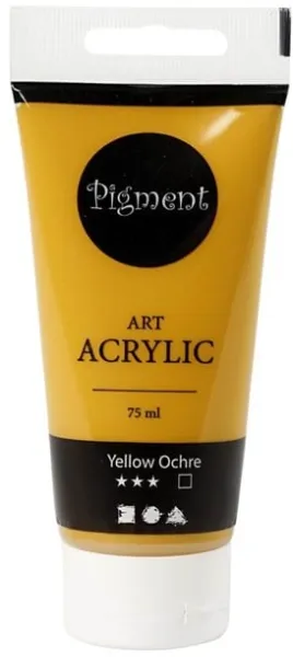 Creativ Company Pigment Art Acrylic Paint Ocher Yellow 75ml